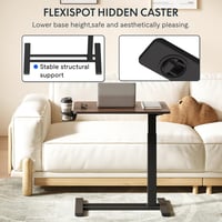 Kexon™ Hidden Casters Adjustable Bedside Table