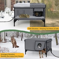 Sakerplus Premium Heated Cat House