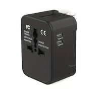 Universeller Reiseadapter mit zwei USB-Anschlüssen