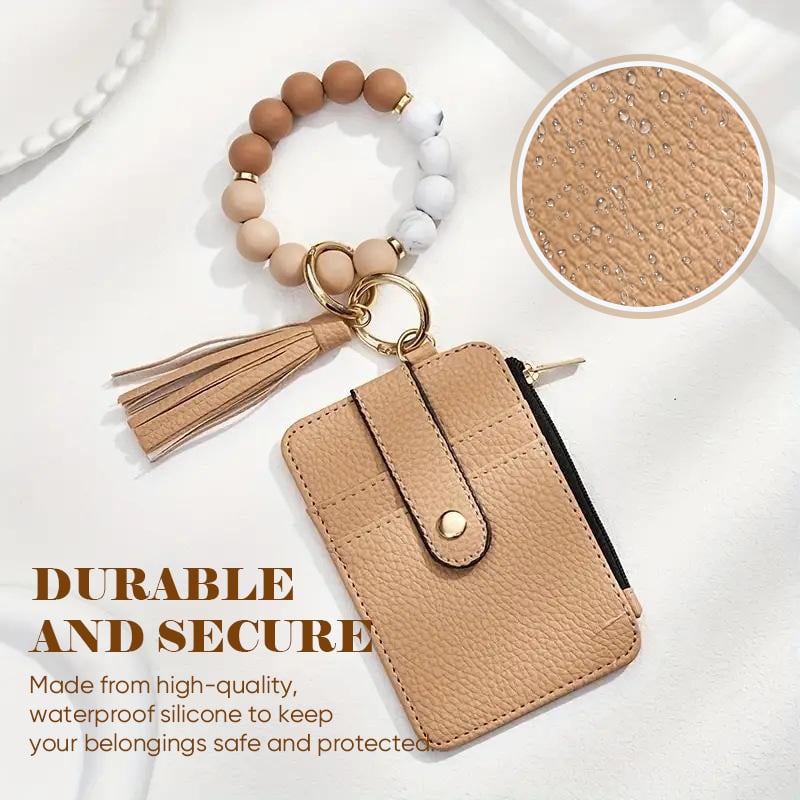 💖 Fashionable Silicone Keychain Wallet