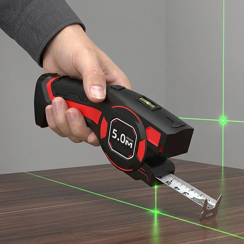 Laser Tape Measure With Digital Level