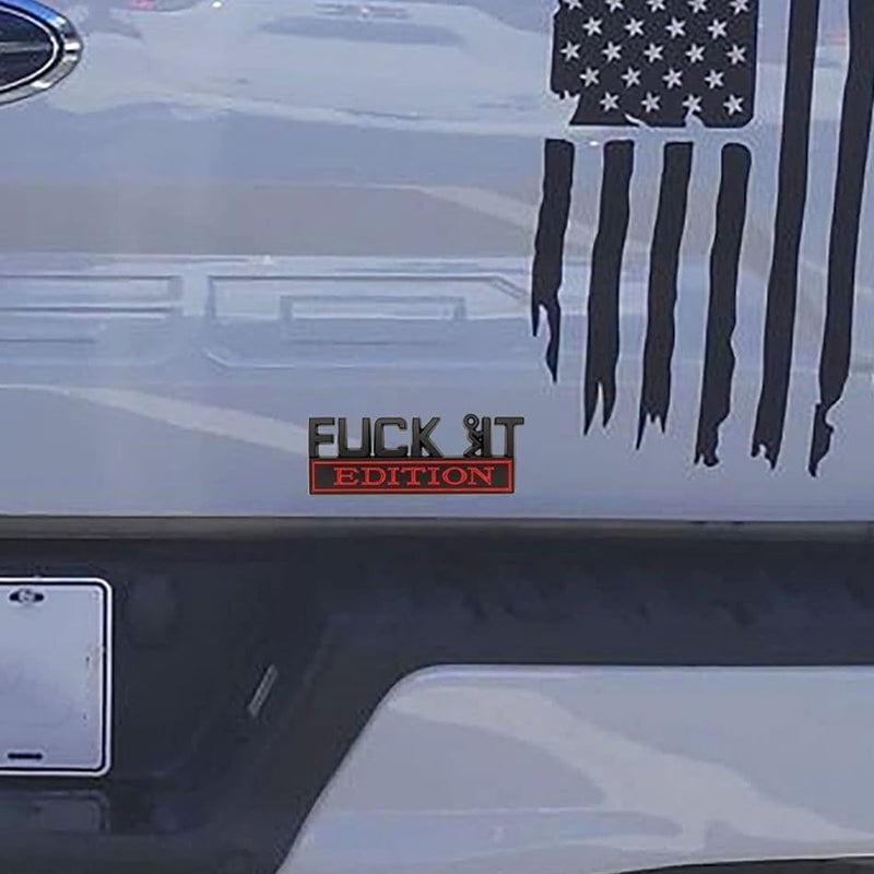 Fuck IT Edition Emblem 3D Sticker Decal
