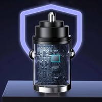 Sakerplus Metal Pull-Ring Invisible Fast Car Charger