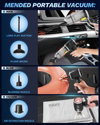 SakerPlus Car Vacuum Portable Cordless