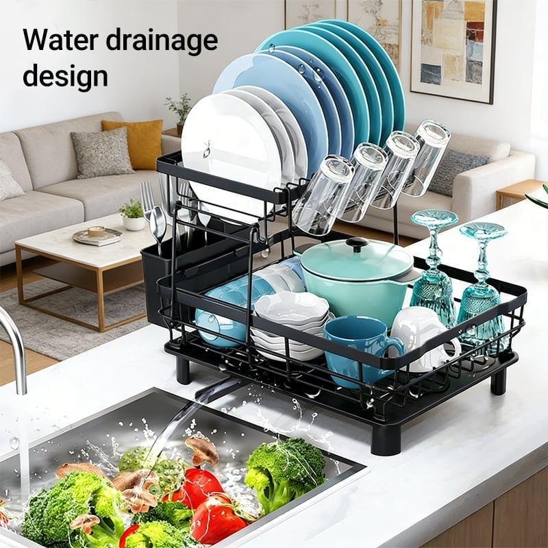 2-Tier Kitchen Dish Drying Rack