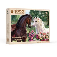 White Horse and Dark Horse (wooden puzzle-Without blind box)