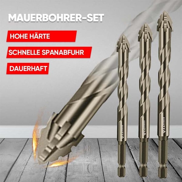 Vierschneidiger Exzenterbohrer