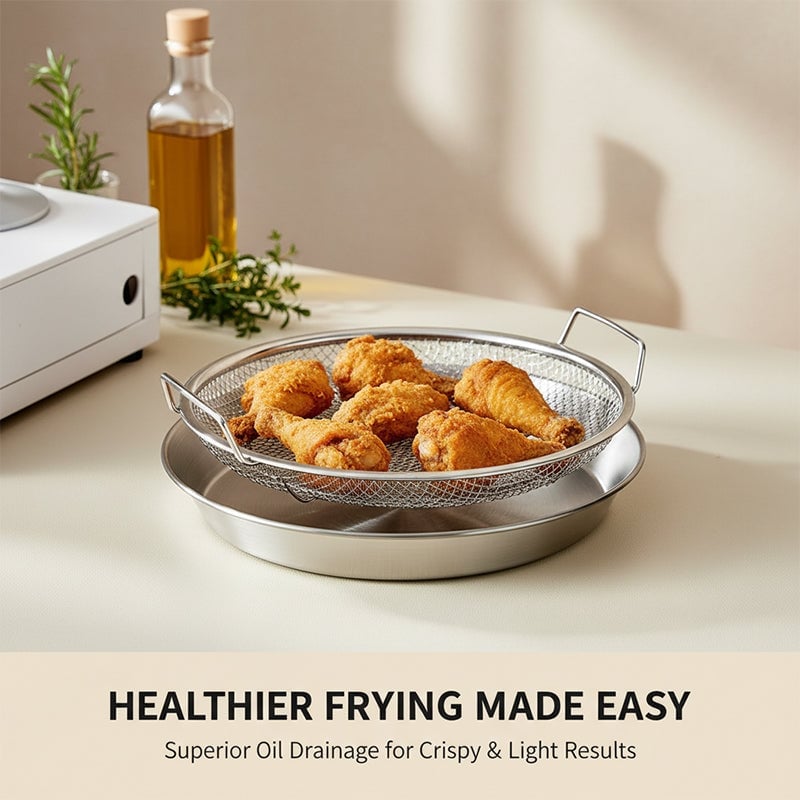 Oil Draining & Food Strainer Tray