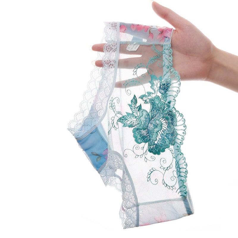 Spitzen-Mesh-Stickerei, elegante Damenunterwäsche