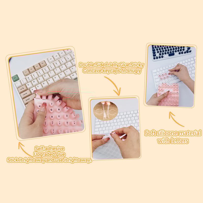 Long Nail Typing Keycap Enhancer Stickers