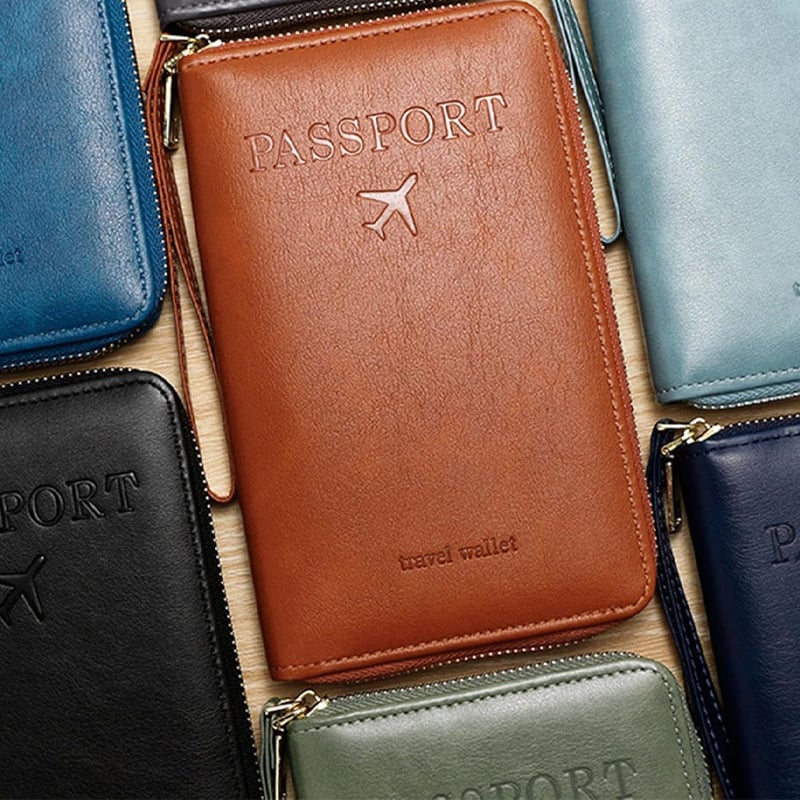 RFID Blocking Long Passport Wallet