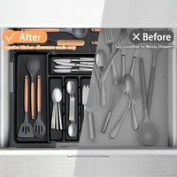 Sakerplus® Expandable Adjustable Kitchen Utensil Organizer Tray