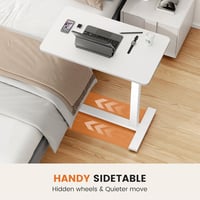 Kexon™ Hidden Casters Adjustable Bedside Table