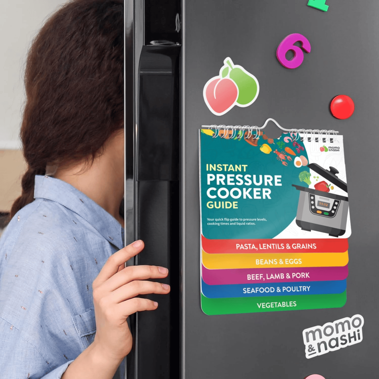 ✨ Air Fryer Cheat Sheet Magnets Cooking Guide Booklet