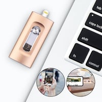 3-in-1 USB-Stick mit hoher Kapazität und Fingerabdruckschutz