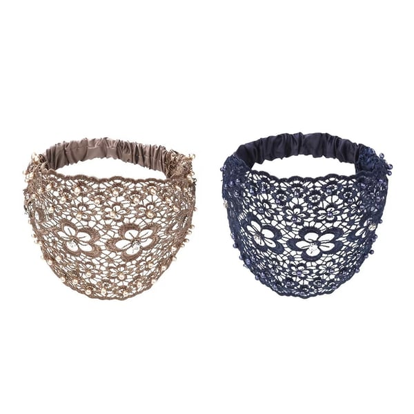 Plum Blossom Beaded Wide Headband