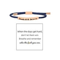 Geflochtenes, verstellbares Inspire-Armband