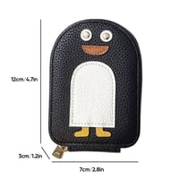 🐧Pinguini carini Portafoglio per carte di credito e monete in PU