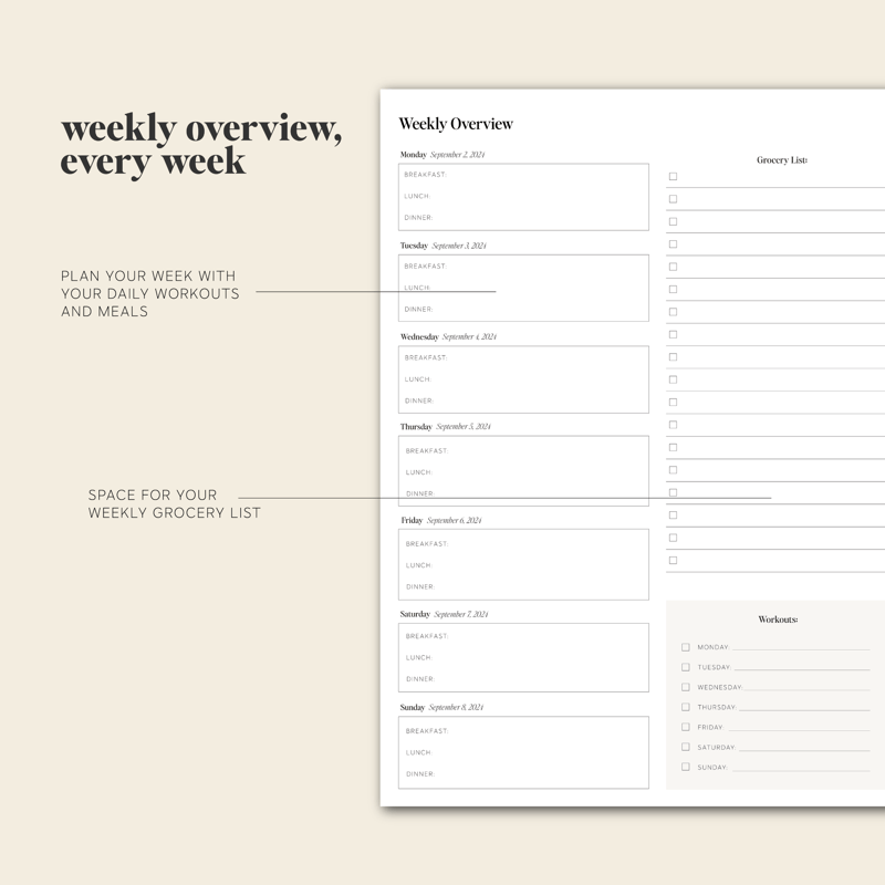 2025 Vanilla Daily Planner