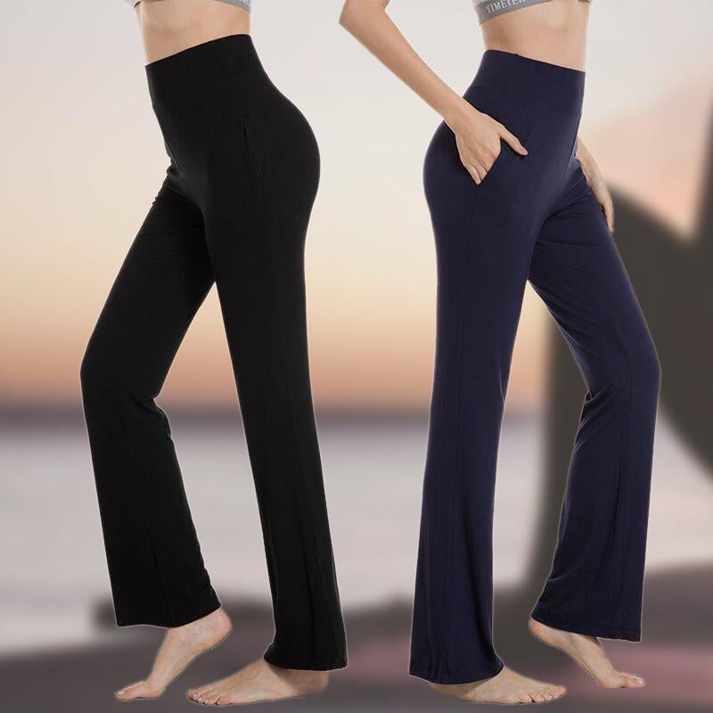 Damen hoher Taille und ausgestelltem Bein Yogahose