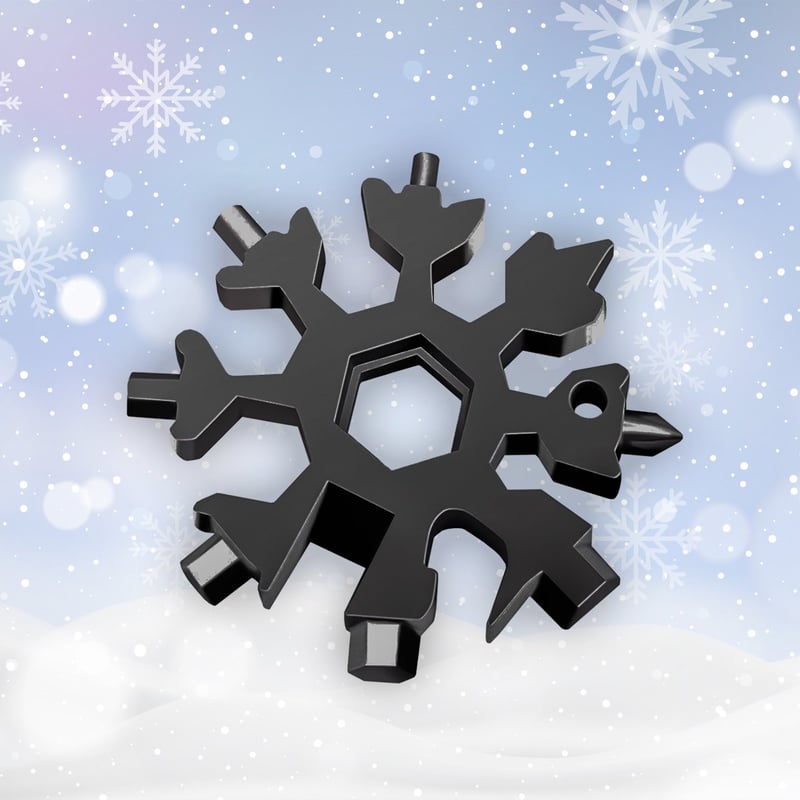 18-in-1 roestvrijstalen sneeuwvlokken multitool