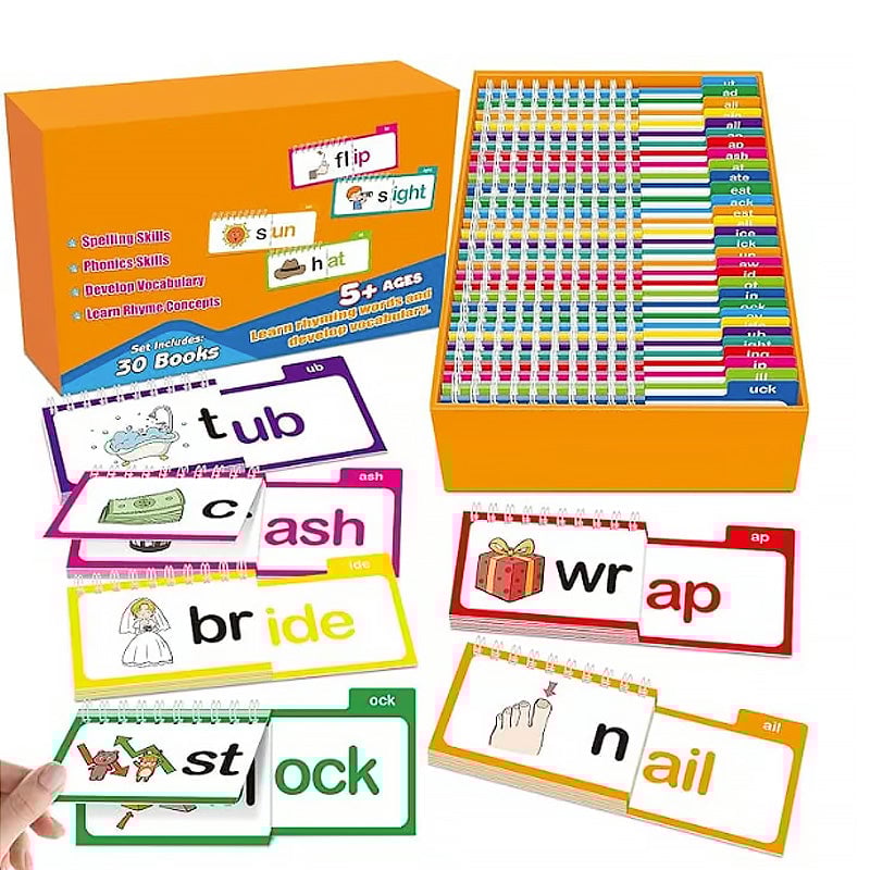 30 Read and Rhyme Flip Books