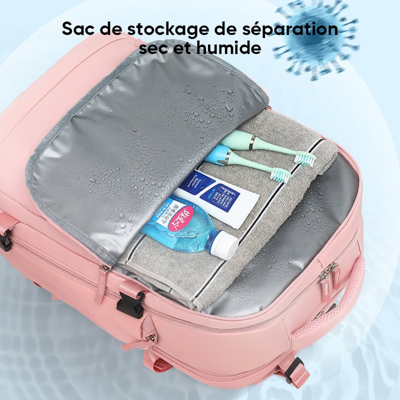 Grand sac à dos de randonnée imperméable pour femmes