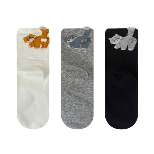 Cute Cat Socks with Balls