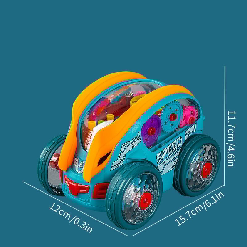 Electric Gear Music Light-Up Universal Light Bil Flygplan Leksaker