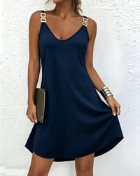 Casual Solid Color Cami Dress