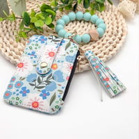 Stylish Card Holder With Silicone Bead Bracelet