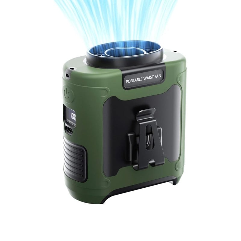 Wiederaufladbarer Clip-Ventilator für die Taille