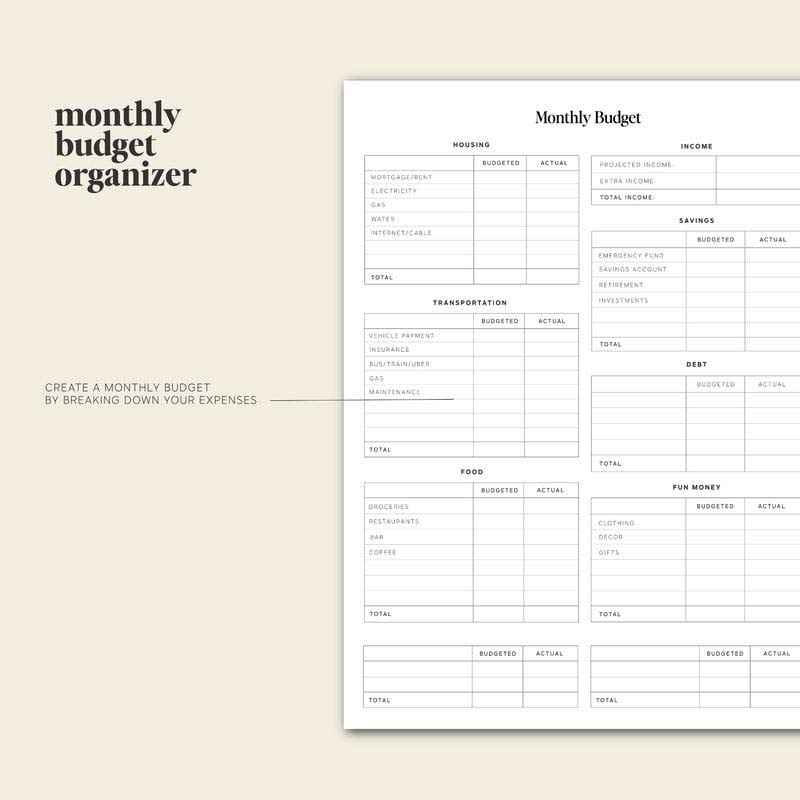 2025 Minimalist Planner