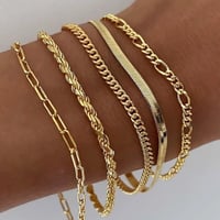 5pcs Personalized Bracelet Set