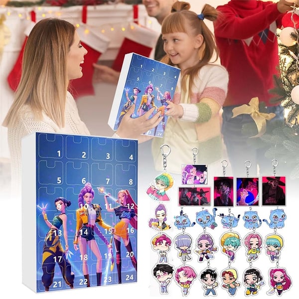 Keychain Christmas Countdown Calendar Blind Box