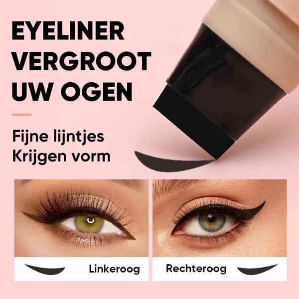 Rotatie-eyelinerstempelpen met dubbel kopontwerp