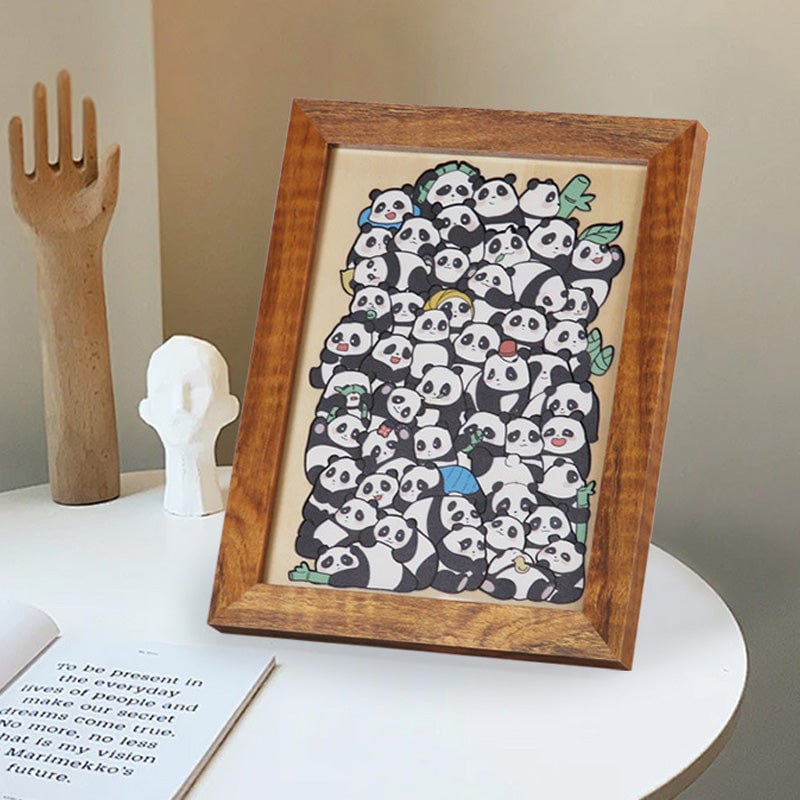 Tier-Stapelspiel Holzpuzzle Lernspielzeug Set
