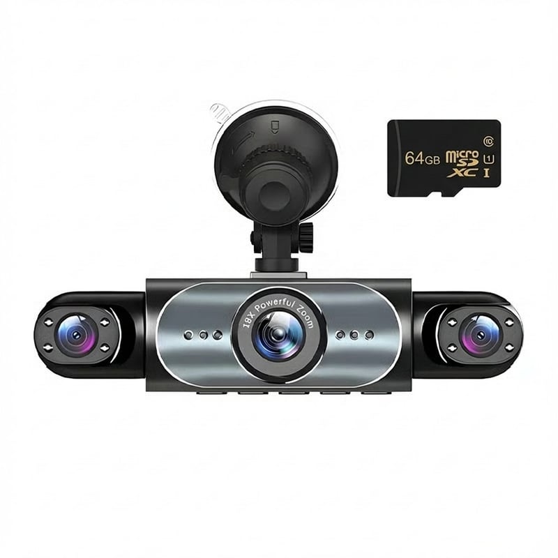 Four-record monitoring driving recorder