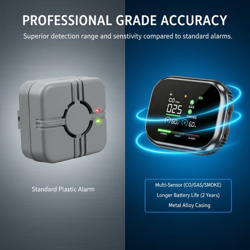 🛡️6-in-1 Combustible Gas Detector
