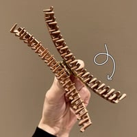 Elegant Frosted Gripper Hair Clips for Women
