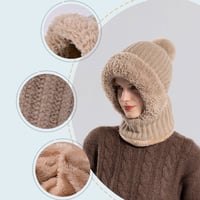 Women's Knitted 3-in-1 Cold-Proof Hat