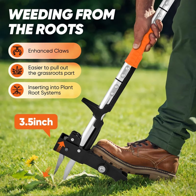 Saker Weed Puller Tool Stand Up Heavy Duty Garden Tool-upsell