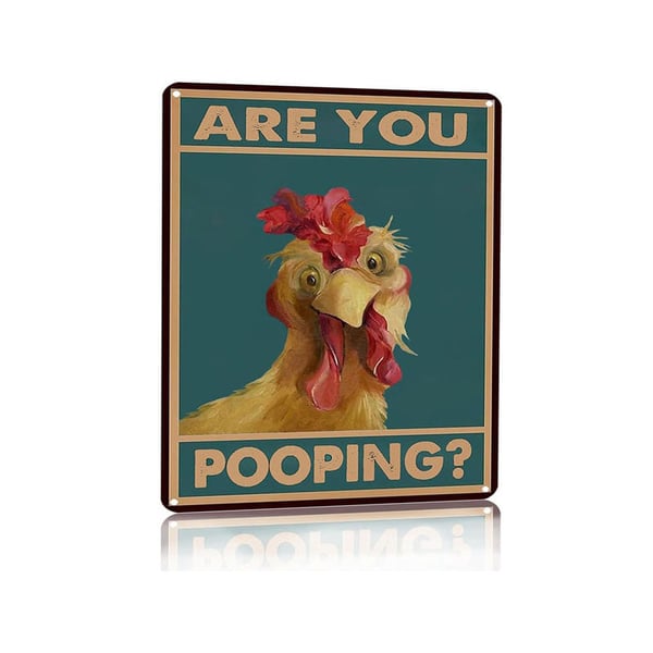 Vintage Highland Cow Tin Sign