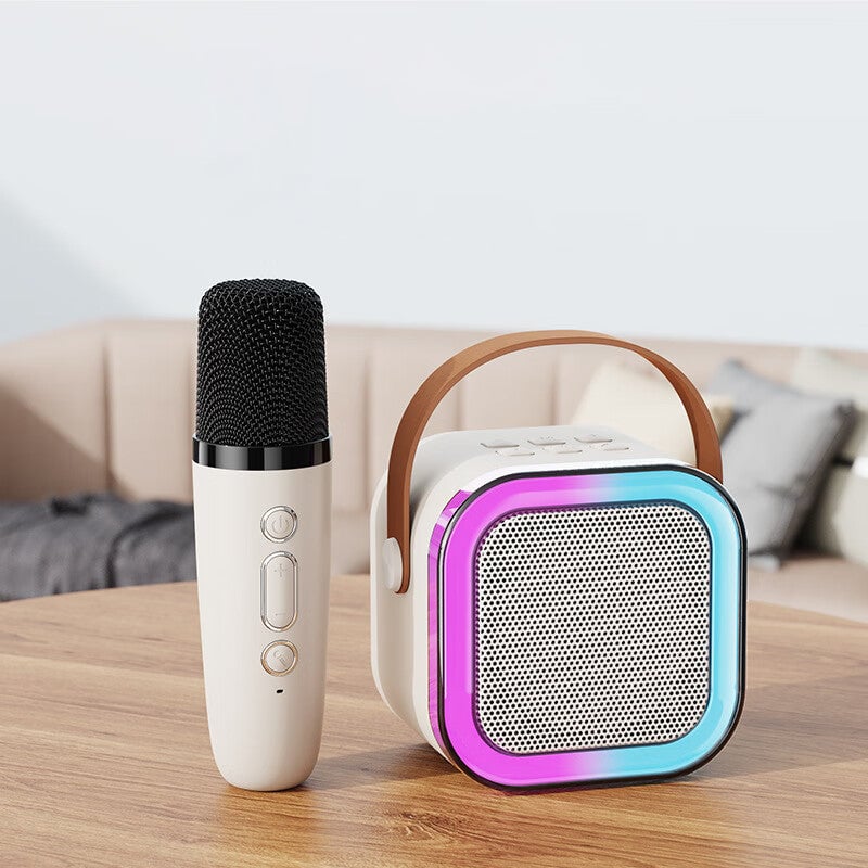 UPSELL Mini-Karaoke-Maschine mit kabellosen Mikrofonen