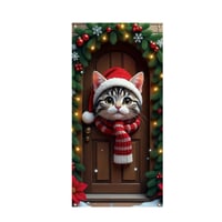 Christmas Door Curtain Atmosphere Banner
