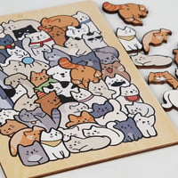 Tier-Stapelspiel Holzpuzzle Lernspielzeug Set