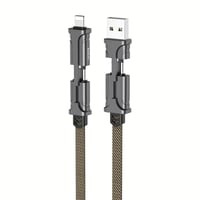 4-in-1-Schnellladekabel aus Nylongeflecht