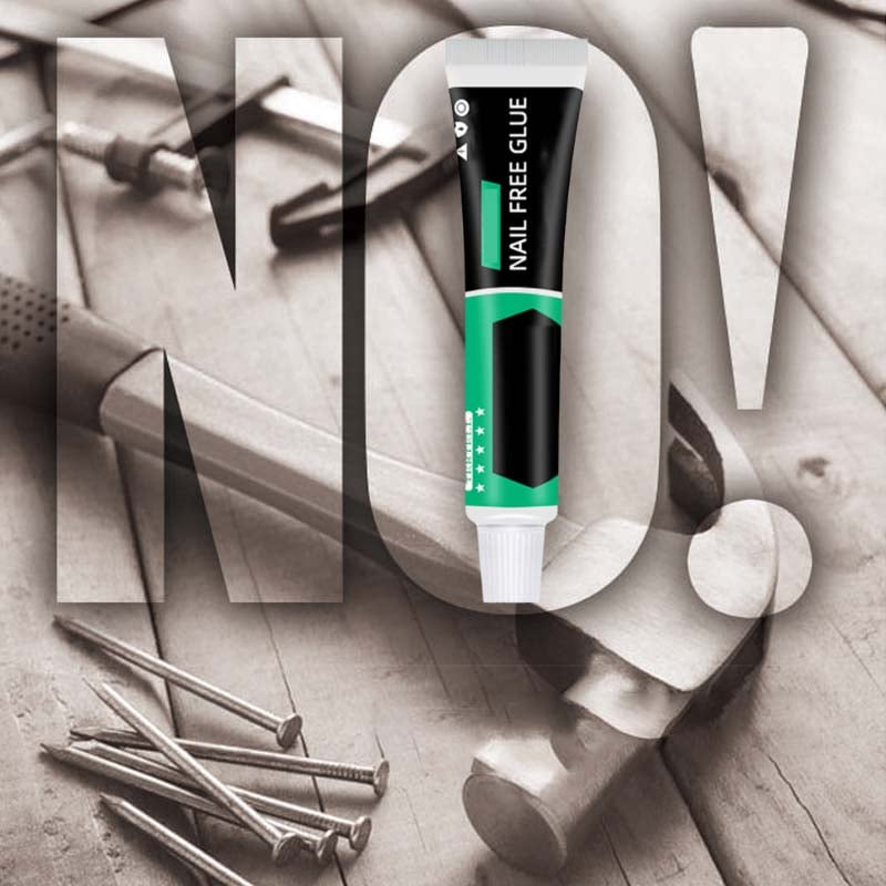 Strong nail-free glue