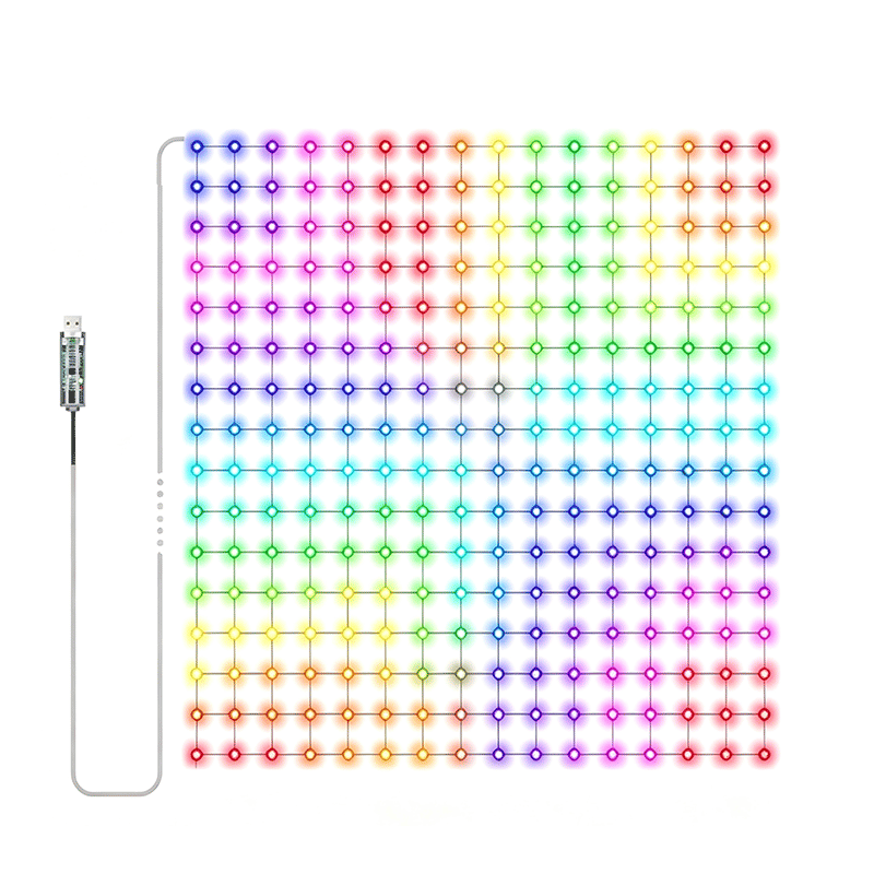 Vikbart smart RGB LED-ljusnät