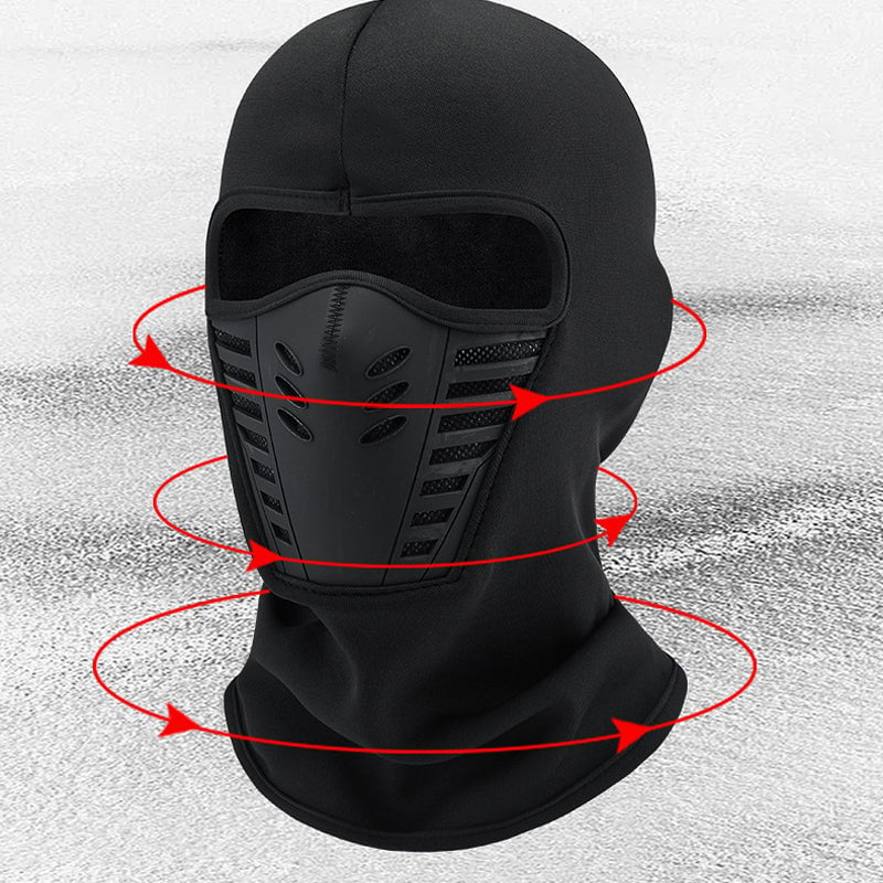 Winterliche, winddichte Thermo-Fleece-Gesichtsmaske für Radfahren und Outdoor-Sportarten.